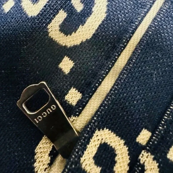 Gucci Navy and White Patterned Jacket - Picture 4 of 7